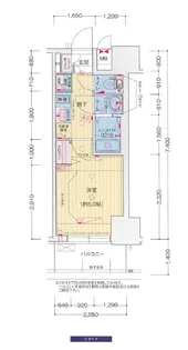 プレサンス塚本ベラビィ【4階】の間取り