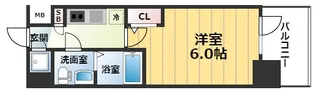 エスリードレジデンス梅田フロント【4階】の間取り