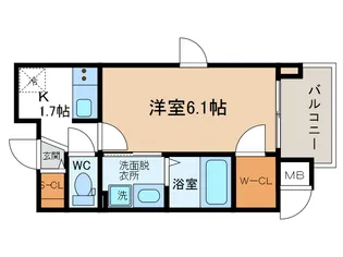プレサンス心斎橋レヨン【7階】の間取り