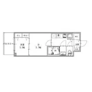 S-RESIDENCE日本橋Qualier【9階】の間取り