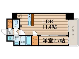アプリーレ中之島【3階】の間取り