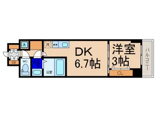 スペーシア日本橋東【14階】の間取り