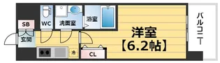 エスリードレジデンス大阪難波【12階】の間取り
