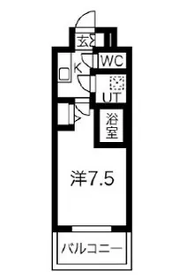 MJC大阪ファインゲート【8階】の間取り