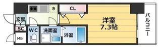 S-RESIDENCE三国WEST【7階】の間取り