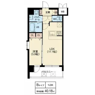 スプランディッド梅田北【6階】の間取り