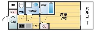 サムティ姫島フェリチェート【11階】の間取り