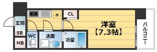 S-RESIDENCE大阪同心【15階】の間取り
