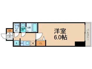 レオンコンフォート難波クレア【5階】の間取り