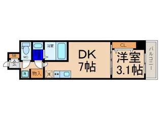 スペーシア日本橋東【15階】の間取り