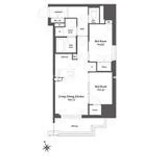 ブランシエスタ浅草雷門【2階】の間取り