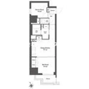 ブランシエスタ浅草雷門【2階】の間取り