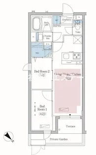 アーバネックス文京小石川【1階】の間取り