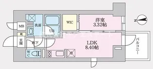 タスキプライムテラス後楽園【2階】の間取り