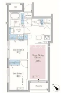 アーバネックス文京小石川【2階】の間取り