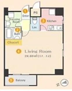 プロミエ秋葉原【1101号室】の間取り