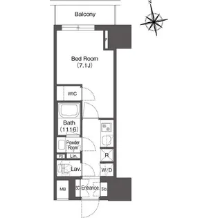 コンフォリア東上野【5階】の間取り