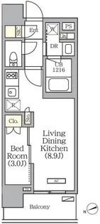 グランエール西日暮里【10階】の間取り