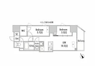 GRAN PASEO蔵前Ⅱ【12階】の間取り