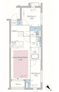 アーバネックス文京小石川【4階】の間取り