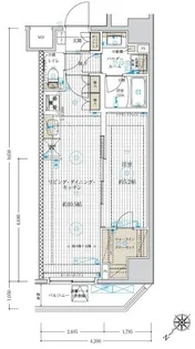 ベルグレード浅草DUE【7階】の間取り