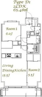 スプランディッド西日暮里【10階】の間取り