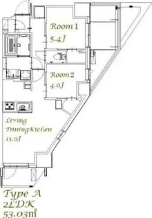 スプランディッド西日暮里【13階】の間取り