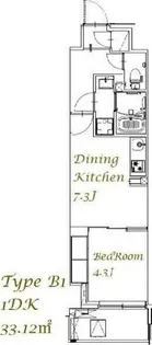 スプランディッド西日暮里【4階】の間取り