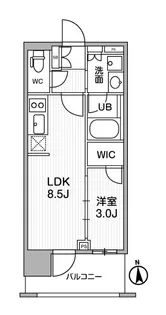 シーズンフラッツ新御徒町イースト【7階】の間取り