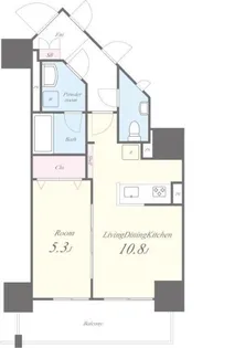 ROOTs Bunkyo Otowa【8階】の間取り