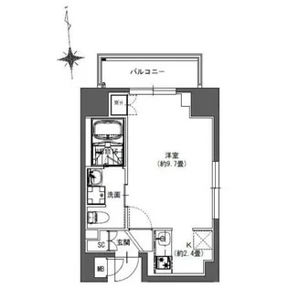 La Douceur東神田【6階】の間取り