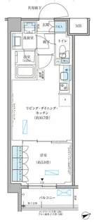 パークアクシス文京本郷【2階】の間取り