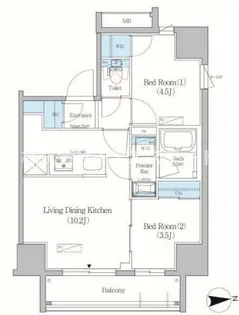 アーバネックス上野元浅草【5階】の間取り