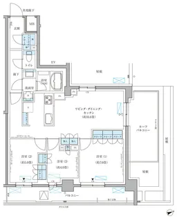 パークアクシス文京本郷【8階】の間取り