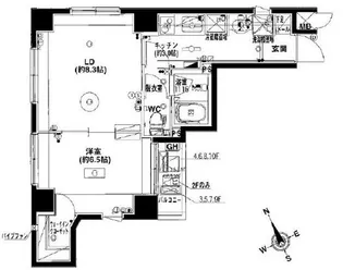 グランシャス銀座東【5階】の間取り