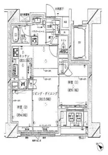プレジール入谷【12階部分号室】の間取り