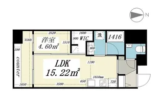パークルール大手町【8階】の間取り