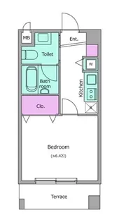 レジディア新川【1階】の間取り