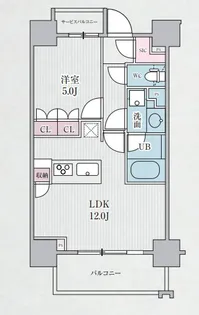テラス浅草橋【3階】の間取り