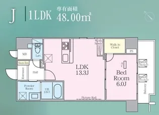 ゼンパレス日本橋【5階】の間取り
