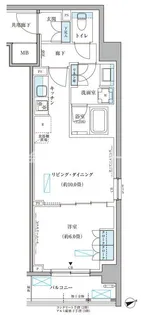 パークアクシス文京本郷【2階】の間取り