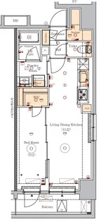 VERXEED ASAKUSA【7階】の間取り