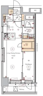 VERXEED ASAKUSA【9階】の間取り