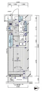 メインステージ入谷Ⅴ【2階】の間取り