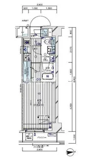 メインステージ入谷Ⅴ【2階】の間取り