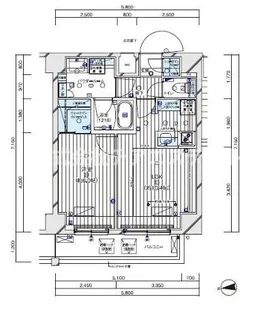 メインステージ入谷Ⅴ【8階】の間取り
