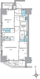 ルフォンプログレ上野稲荷町【6階】の間取り
