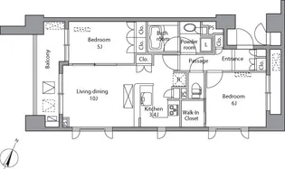 レジディア水道橋【12階】の間取り