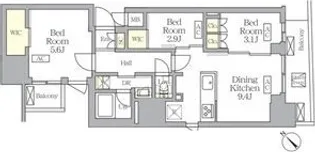 MFPRコート日本橋馬喰町【6階】の間取り