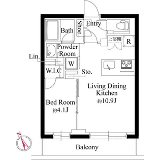 ラヴィエール千駄ヶ谷プレミアムレジデンス【3階】の間取り